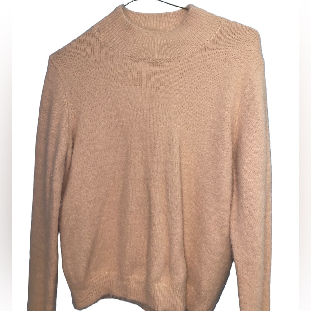 MANGO light pink soft fluffy sweater